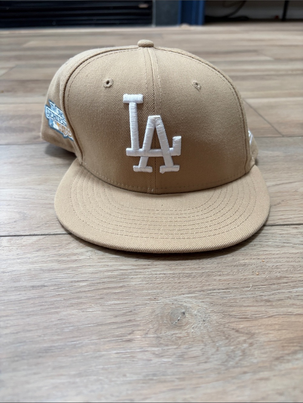 Los Angeles Baseball Logo Kids Snapback Cap - Tan